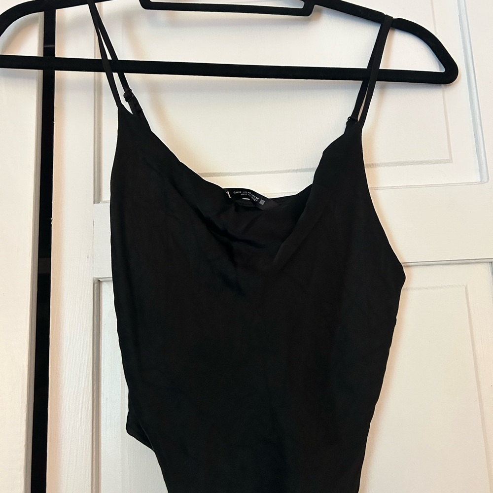 Zara Black Cowl Neck Tank top